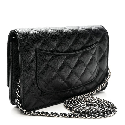 Chanel Caviar Quilted Wallet on Chain WOC Black 3 of 11