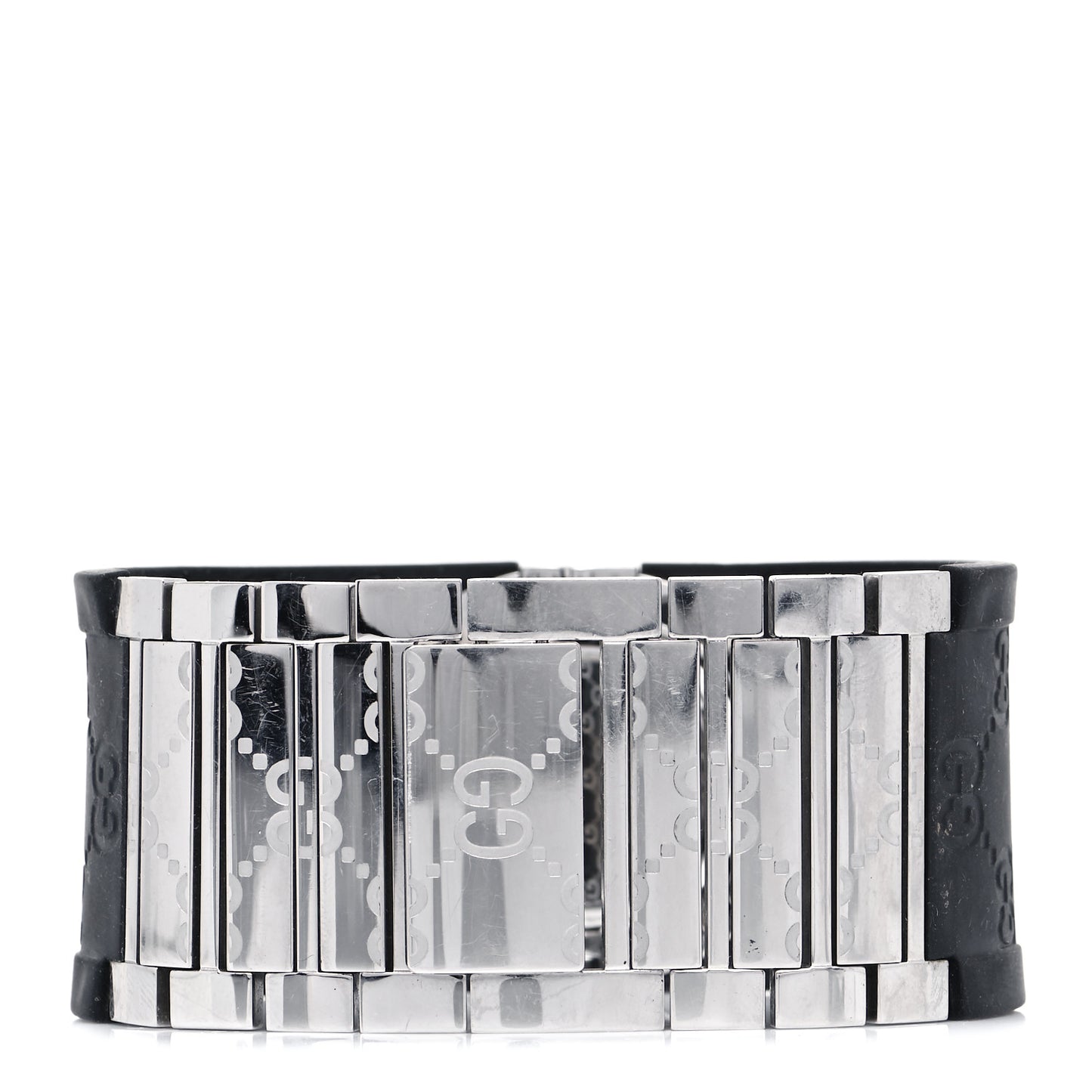 Stainless Steel Rubber 33mm Twirl Quartz Watch Black