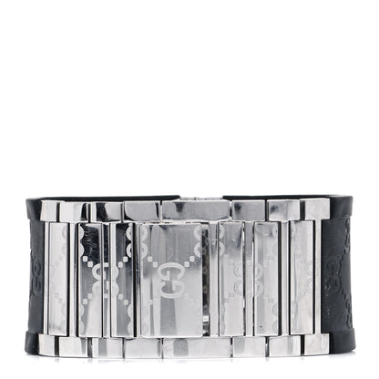 Gucci Stainless Steel Rubber 33mm Twirl Quartz Watch Black 3 of 5