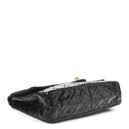 Chanel Distressed Patent Quilted 2.55 Reissue 226 Flap Black 4 of 10
