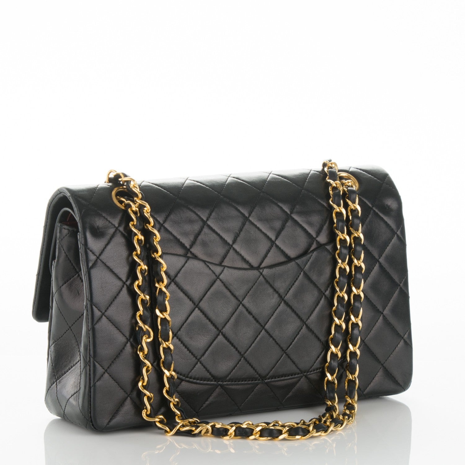 Chanel Lambskin Quilted Medium Double Flap Black 3 of 7