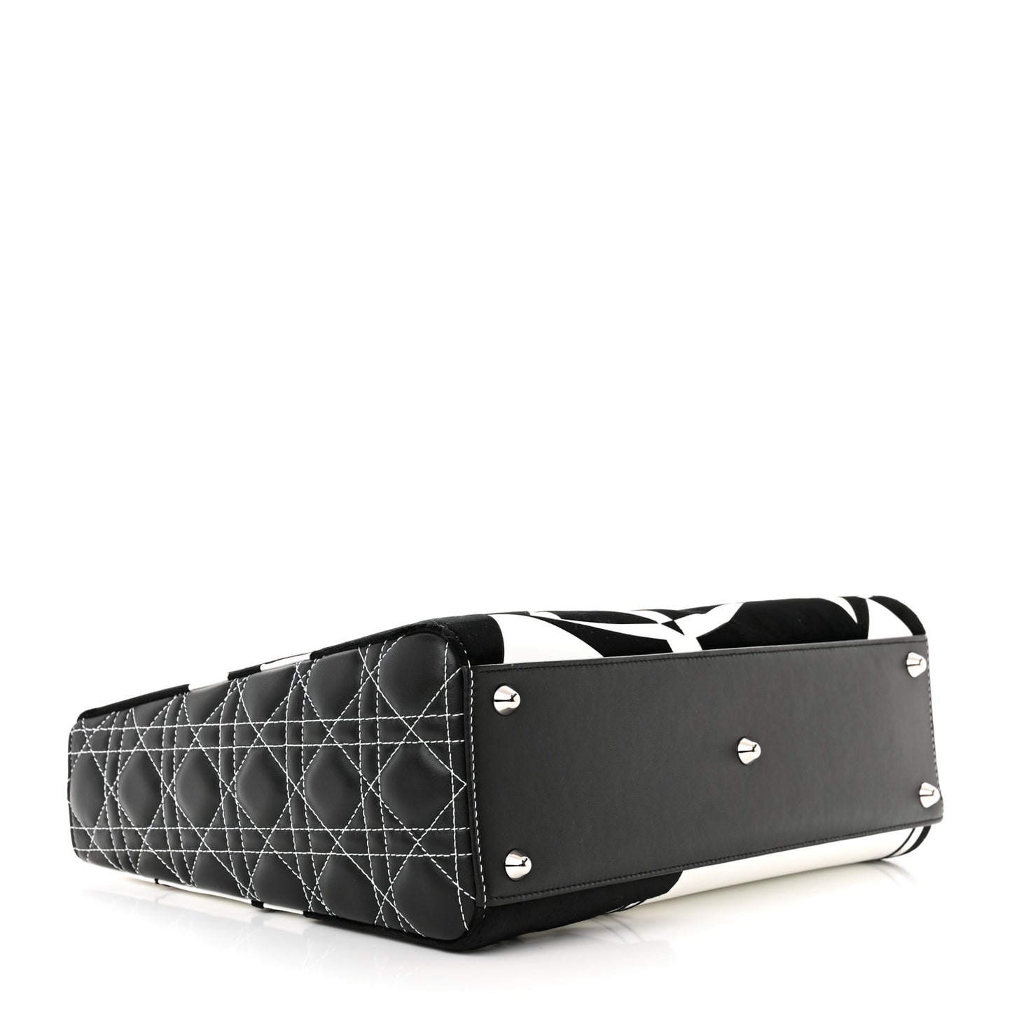 X MATTHEW PORTER Patent Printed Calfskin Cannage Medium Lady Multicolor