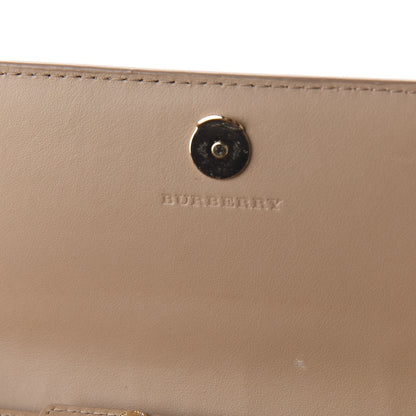 Burberry Haymarket Check Henley Wallet On Chain Mid Camel 8 of 11