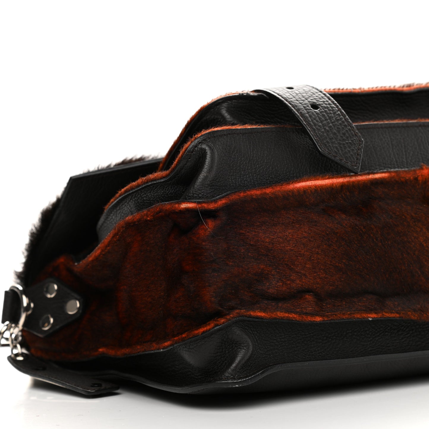 Calf Hair Leather PS1 Medium Satchel Chocolate