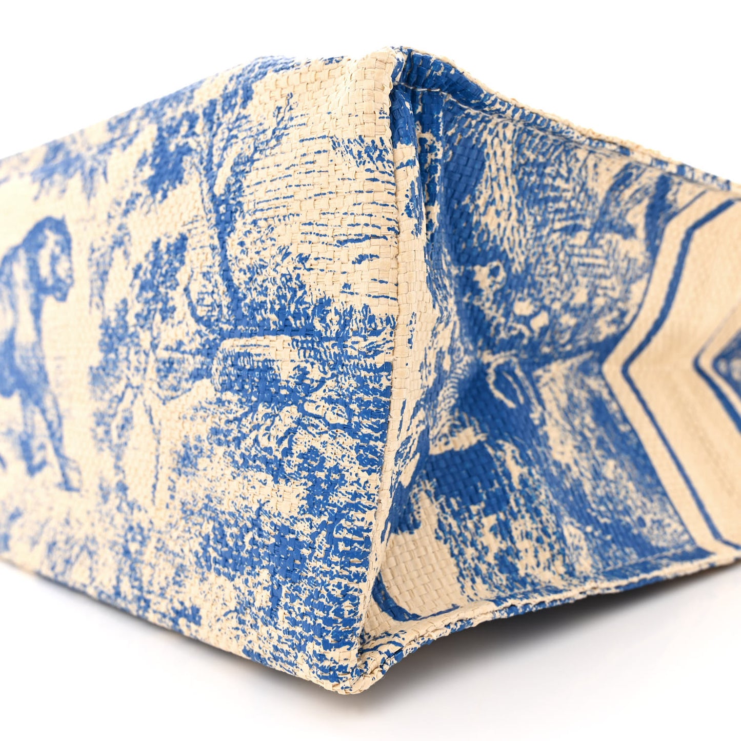 Straw Dioriviera Tote Blue