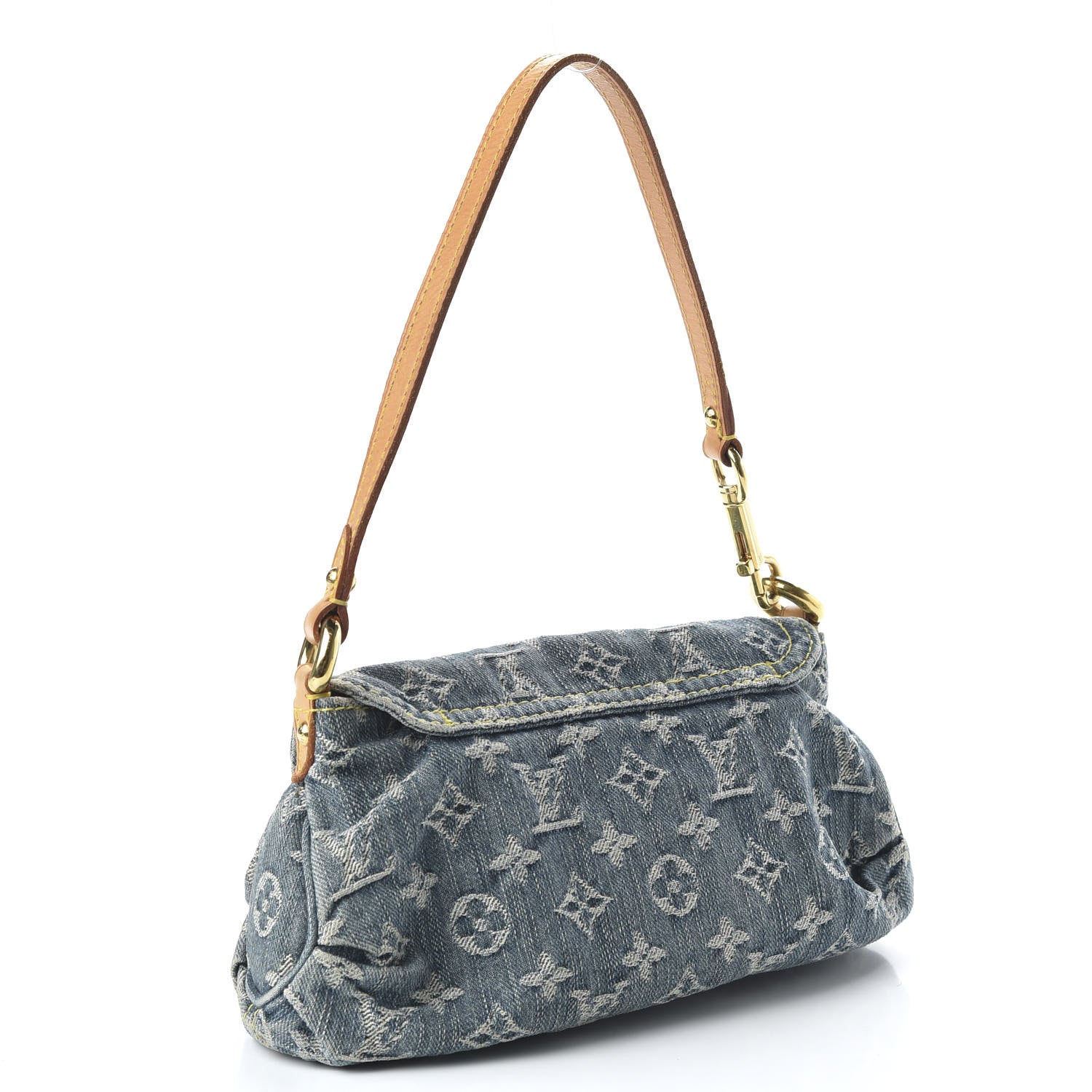 Louis Vuitton Monogram Denim Mini Pleaty Blue 3 of 9