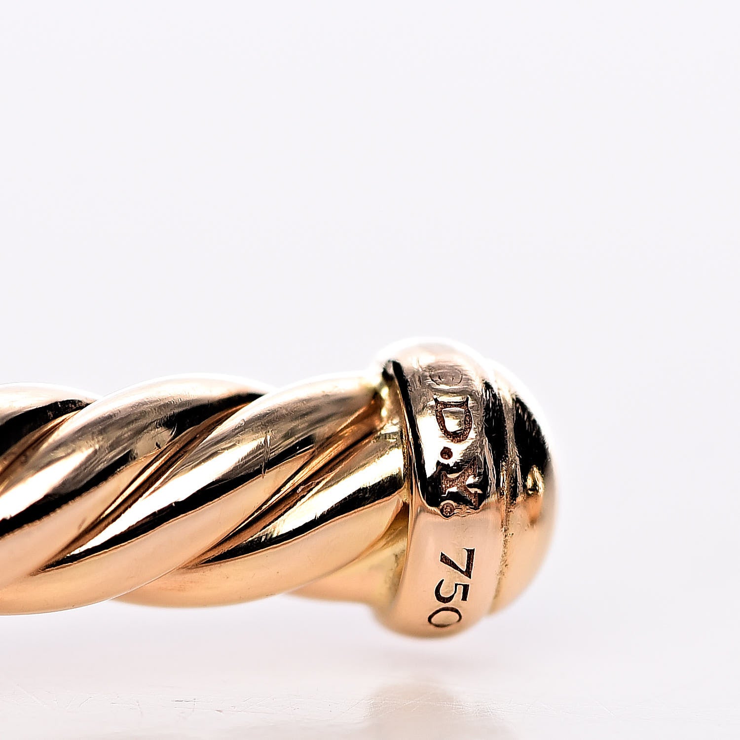 David Yurman 18K Rose Gold 4mm Cablespira Bracelet 4 of 4