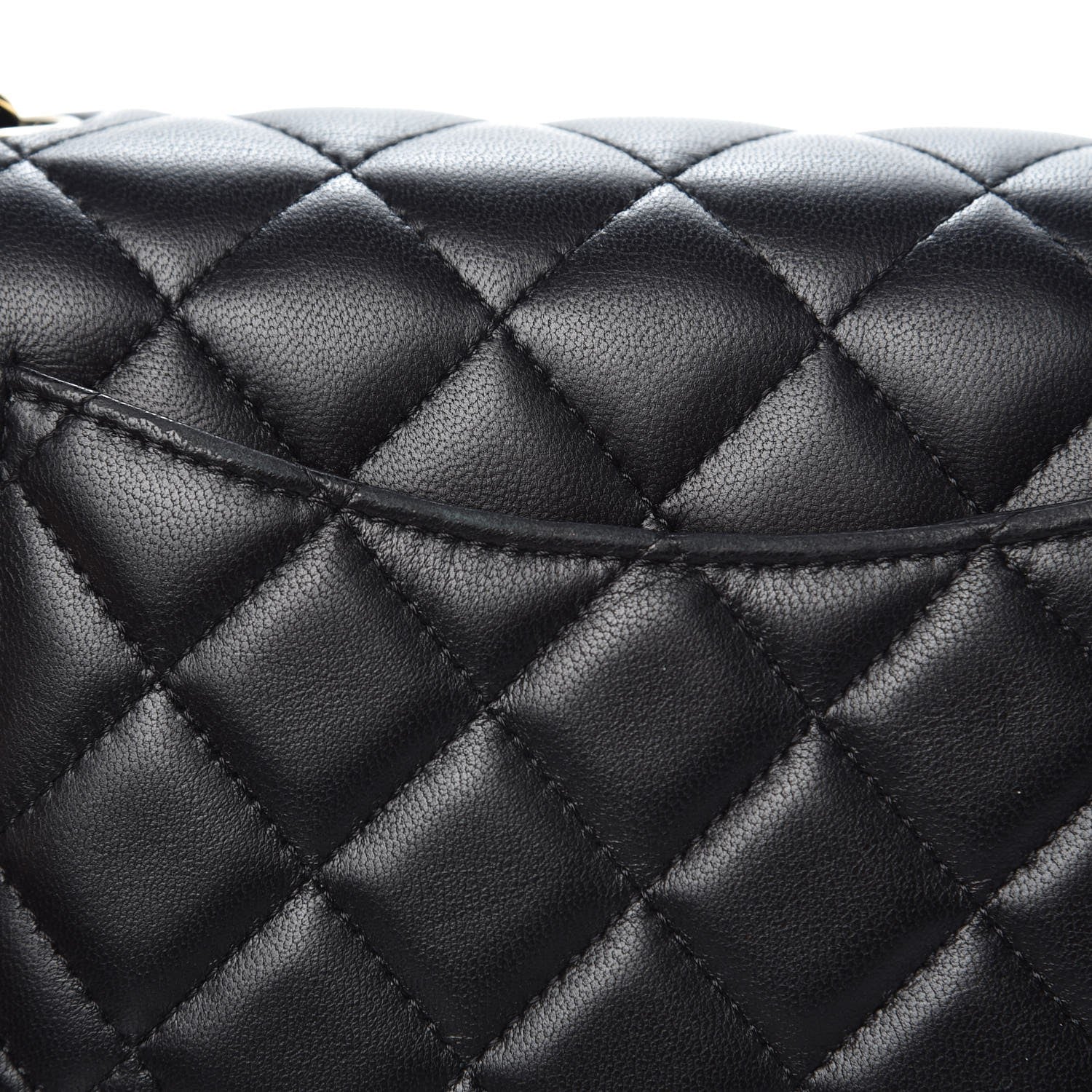 Chanel Lambskin Quilted Mini Rectangular Flap Black 8 of 11