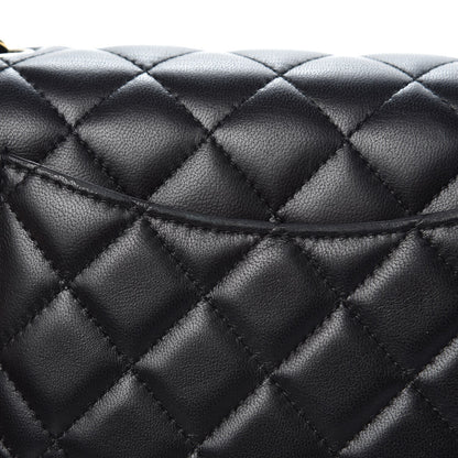Chanel Lambskin Quilted Mini Rectangular Flap Black 8 of 11