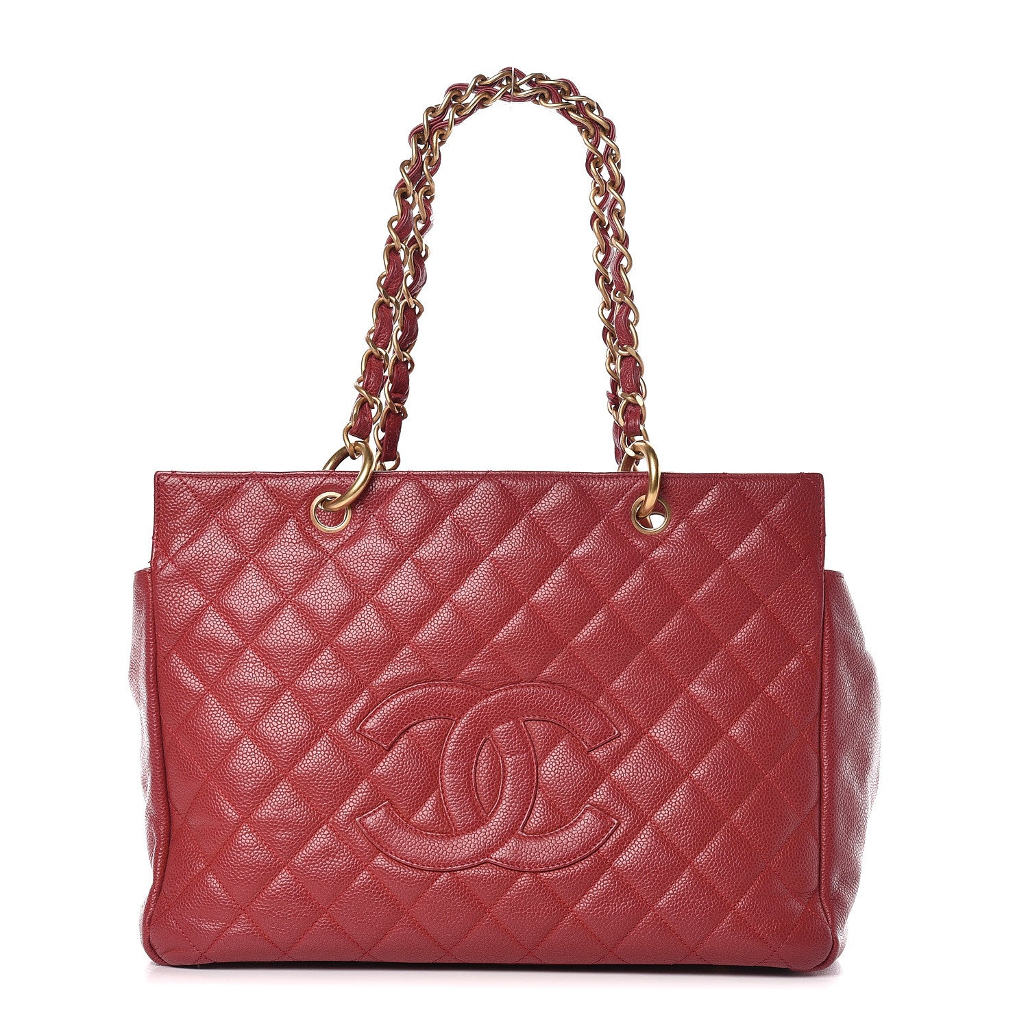 Chanel Caviar Quilted Petit Timeless Tote PTT Dark Pink 1 of 22