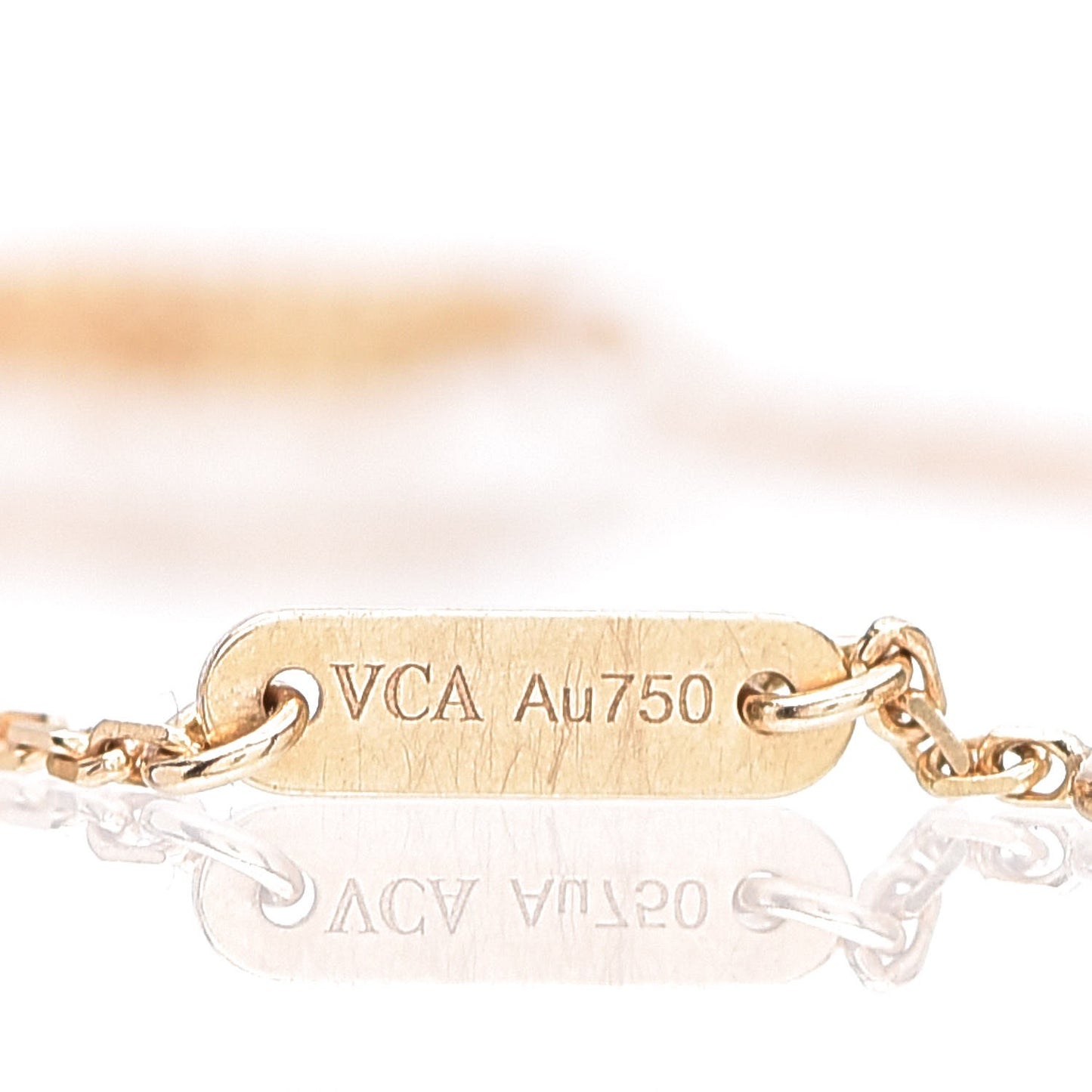 18K Yellow Gold Mother of Pearl Sweet Alhambra Bracelet