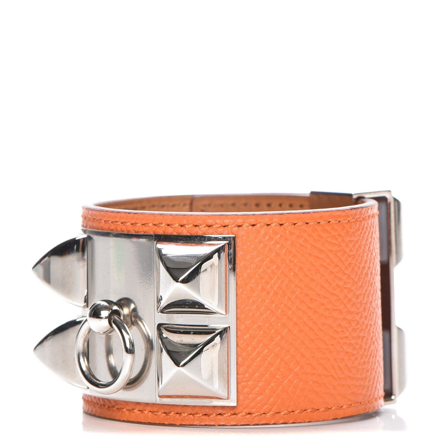 Hermes Epsom Collier de Chien CDC Bracelet S Orange 1 of 8
