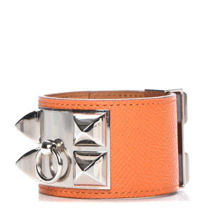 Hermes Epsom Collier de Chien CDC Bracelet S Orange 1 of 8