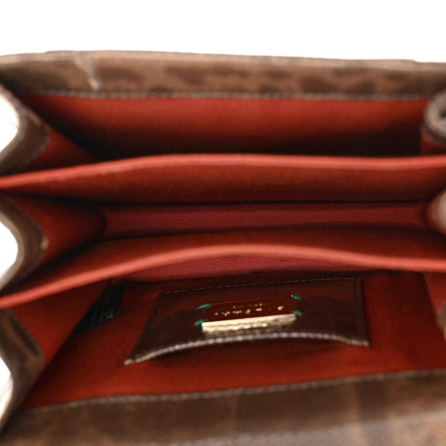 Bulgari Shiny Karung Serpenti Forever Top Handle Brown 6 of 15