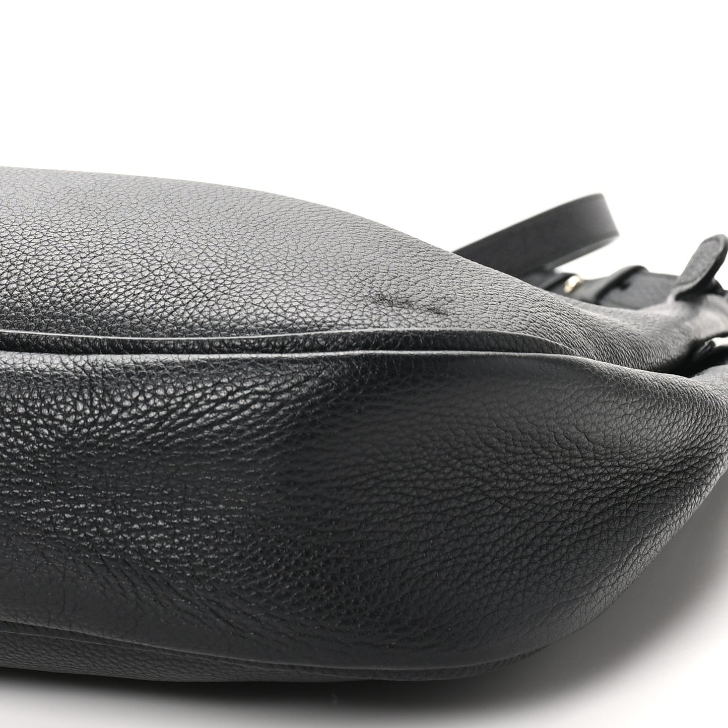 Calfskin Reverse Hobo Black