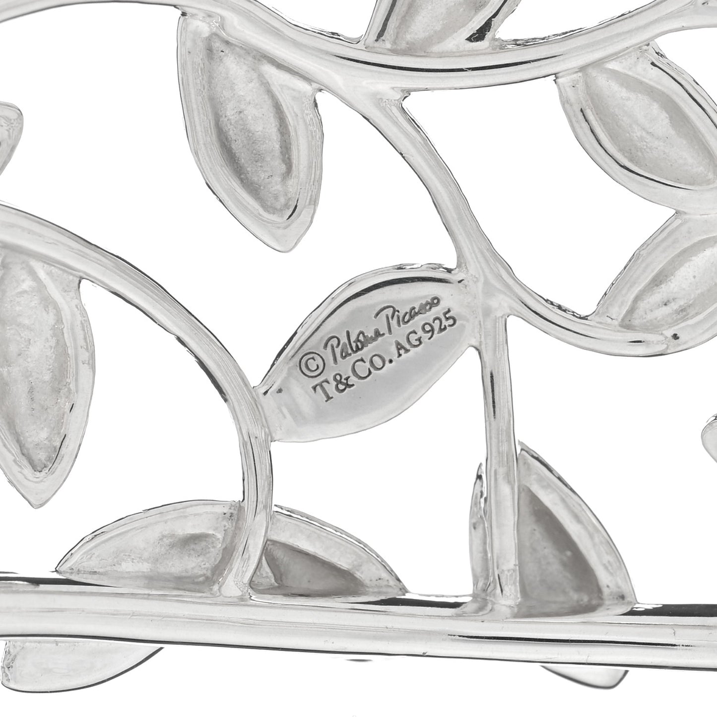 Sterling Silver Paloma Picasso Olive Leaf Cuff Bracelet