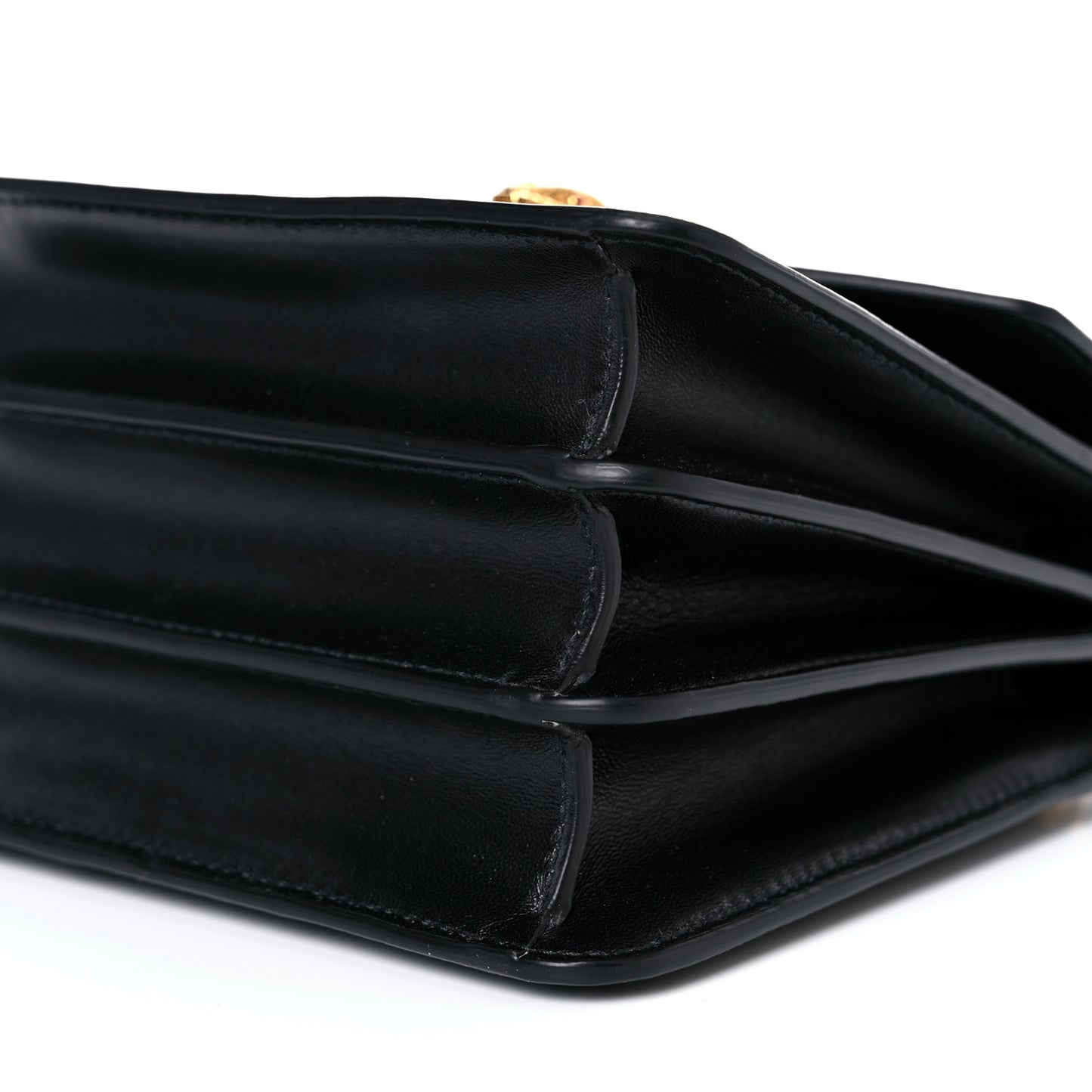 Nappa Serpenti Forever Small Maxi Chain Top Handle Bag Black