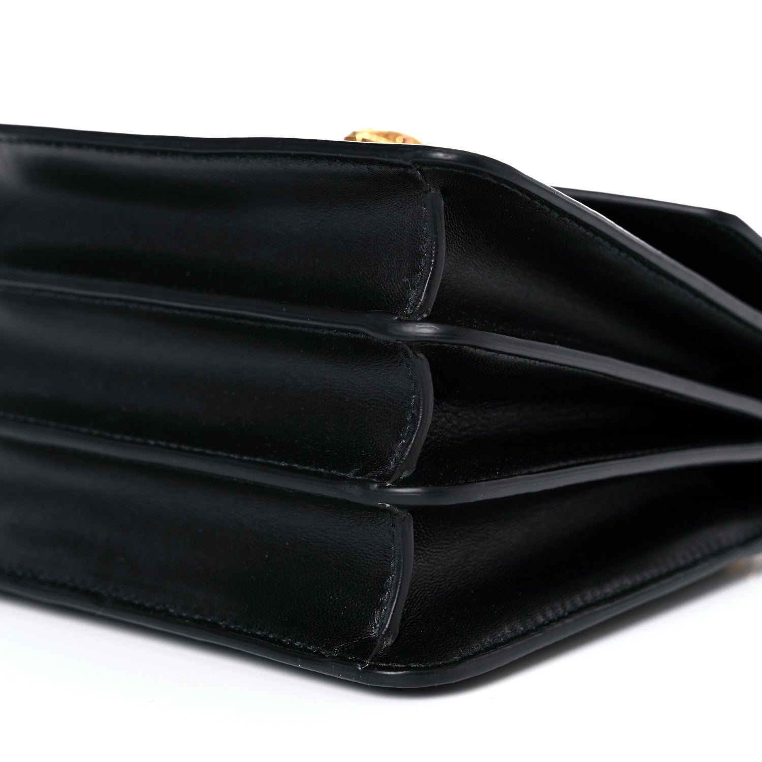 Bulgari Nappa Serpenti Forever Small Maxi Chain Top Handle Bag Black 8 of 15
