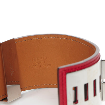 Hermes Epsom Collier de Chien CDC Bracelet S Rouge Casaque 7 of 8