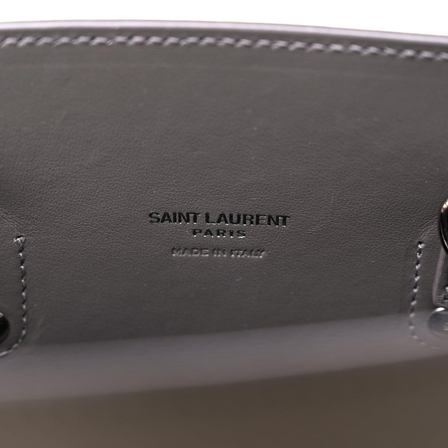 Grained Calfskin Baby Sac De Jour Fog