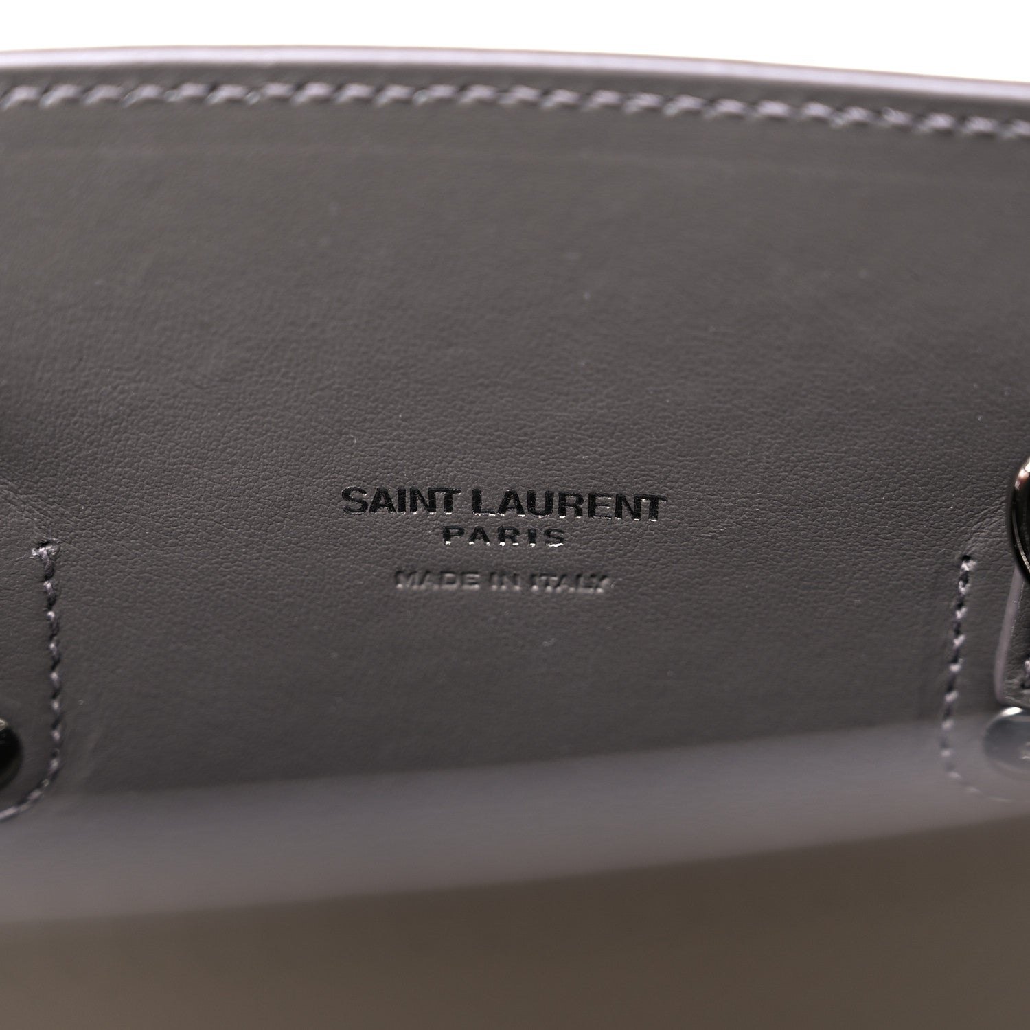 Saint Laurent Grained Calfskin Baby Sac De Jour Fog 6 of 12