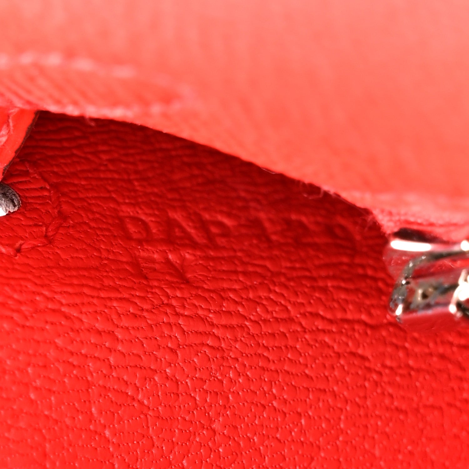 Hermes Epsom Kelly Sellier 25 Rouge De Coeur 7 of 17