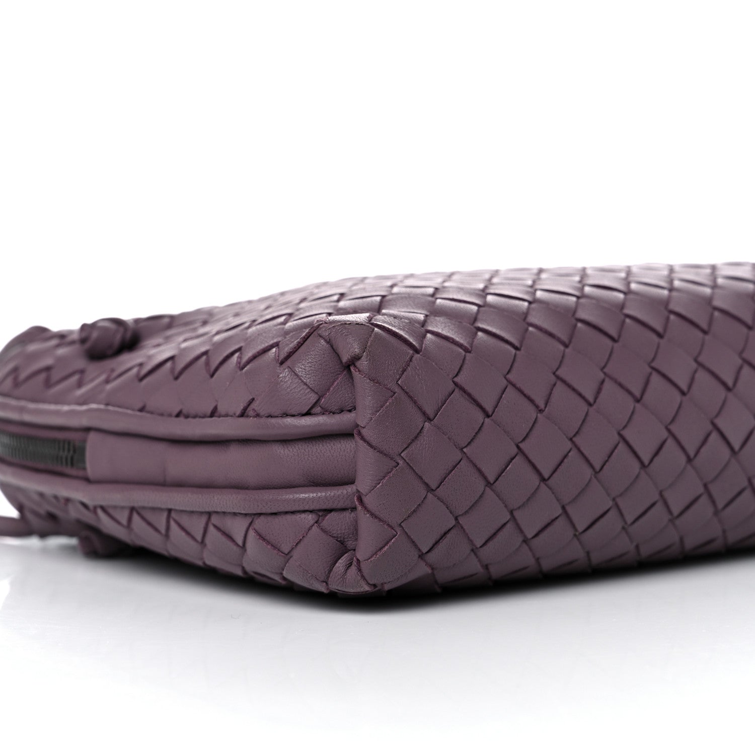 Bottega Veneta Nappa Intrecciato Pillow Crossbody Messenger Dark Purple 8 of 13