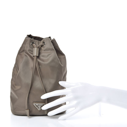 Prada Nylon Vela Drawstring Pouch Argilla 2 of 6