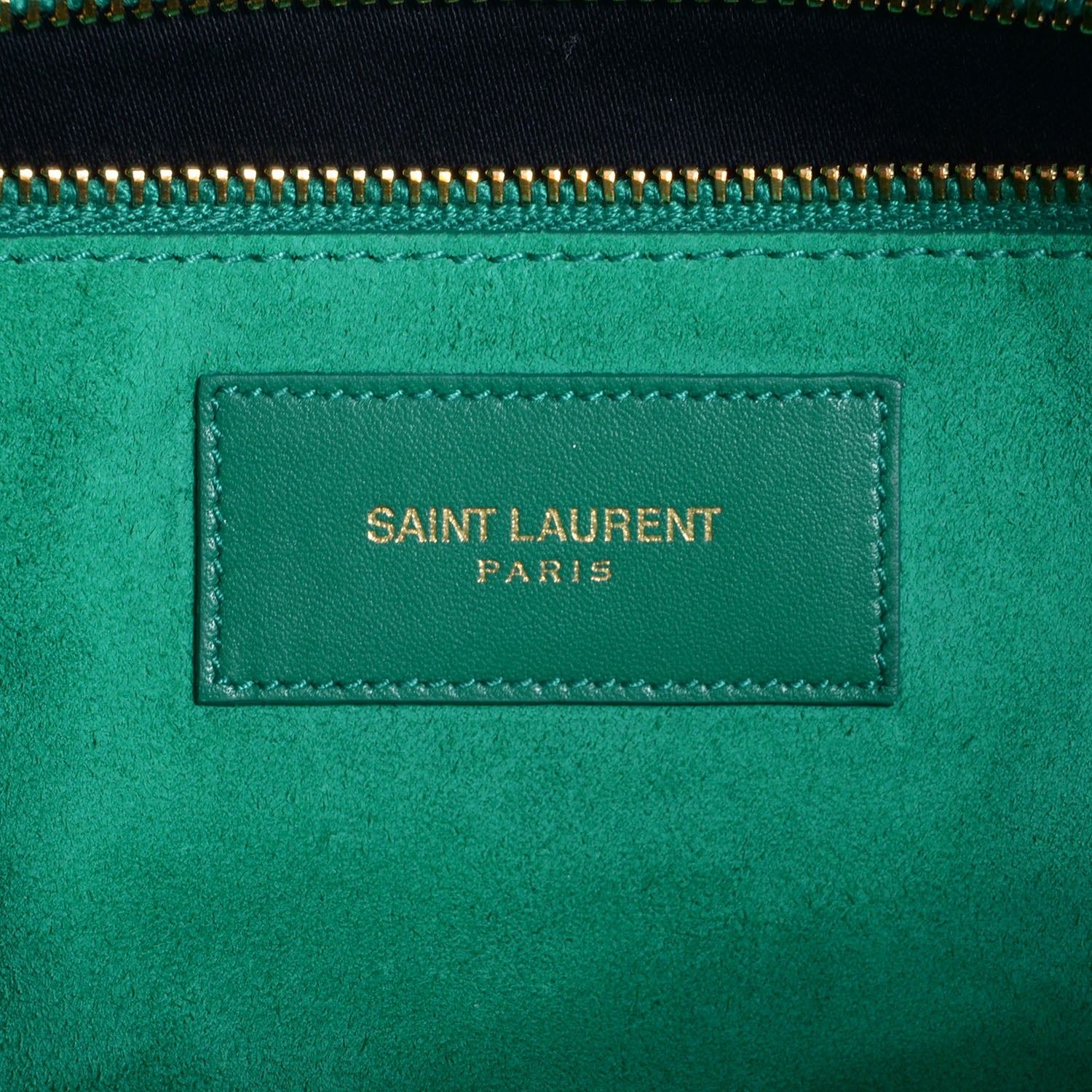 Saint Laurent Calfskin Leather Classic Duffle 6 Green 6 of 8