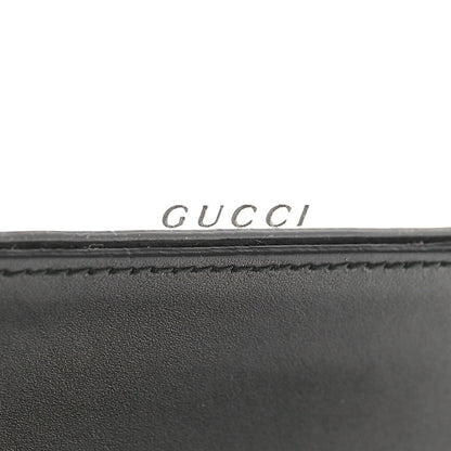 Gucci Calfskin Diagonal GG Mini Chain Wallet Black Gold 9 of 10