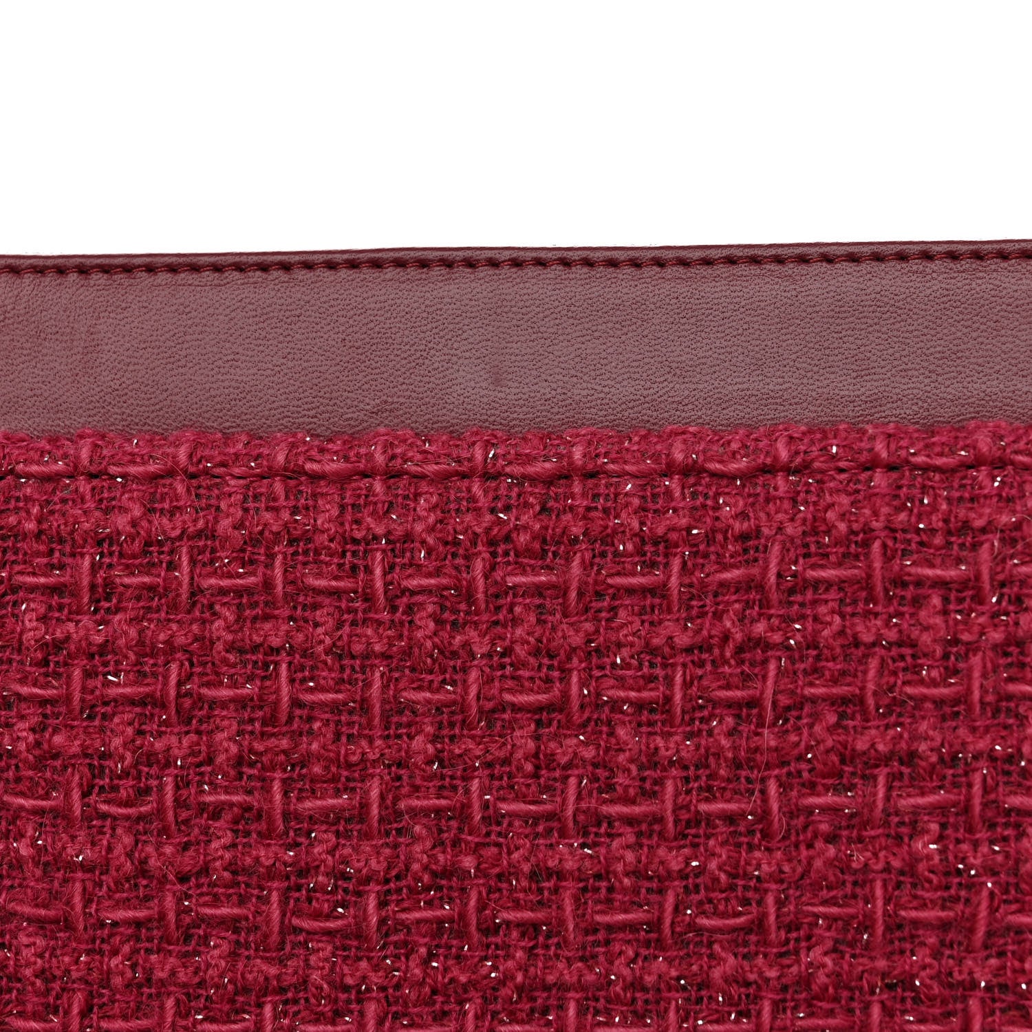 Chanel Tweed Chain Around Tablet Holder Crossbody Pink 12 of 13