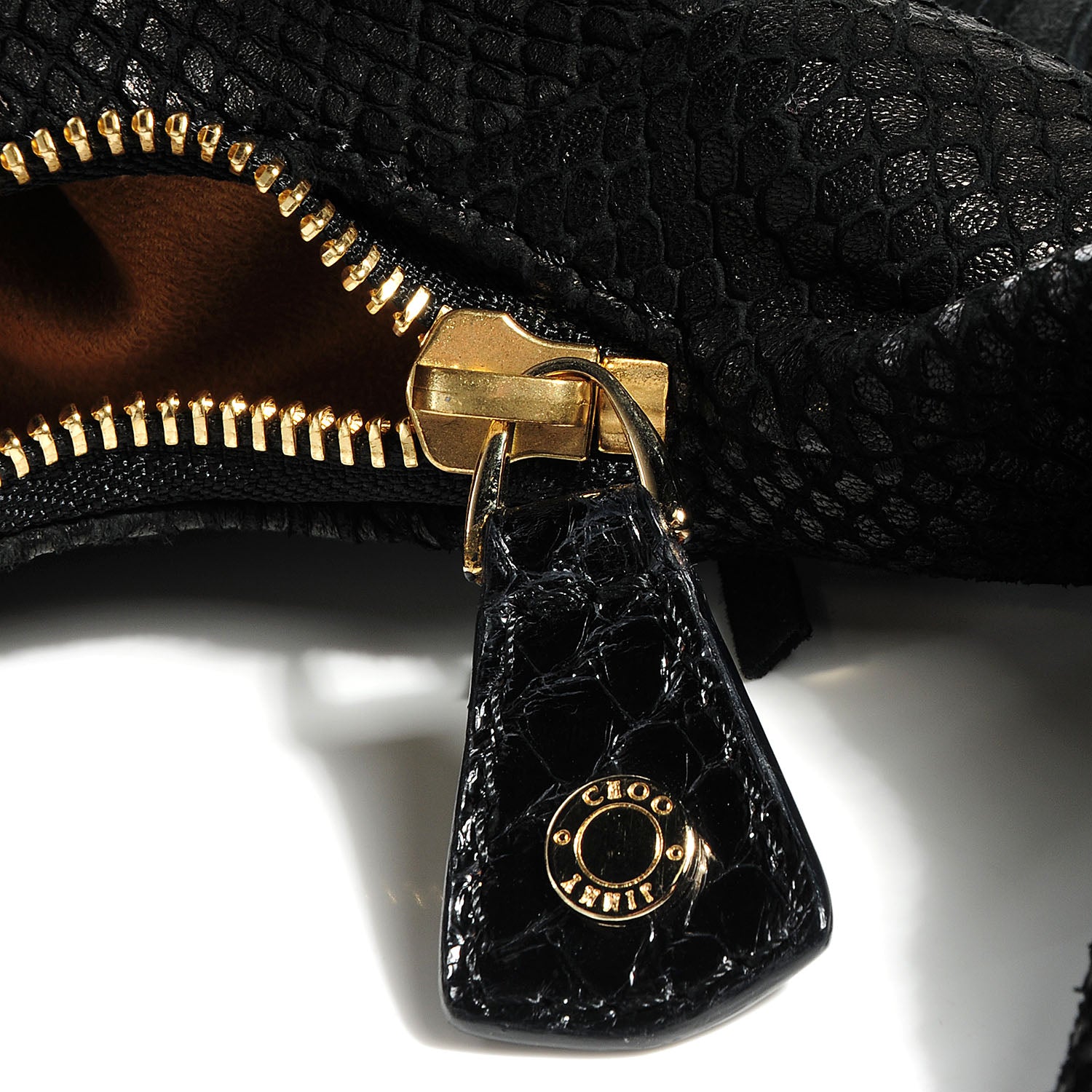 Jimmy Choo Elaphe Snakeskin Roxie Hobo Black 9 of 9