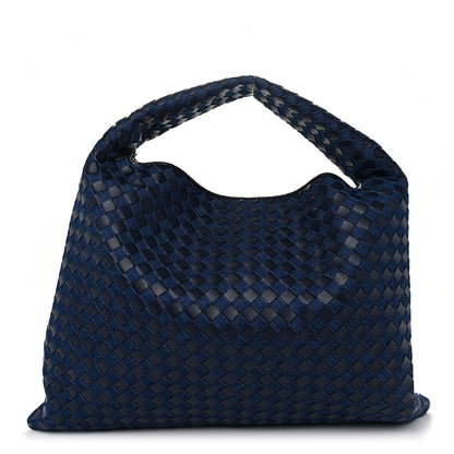Bottega Veneta Denim Calfskin Intrecciato Large Hop Abyss Indigo 1 of 11