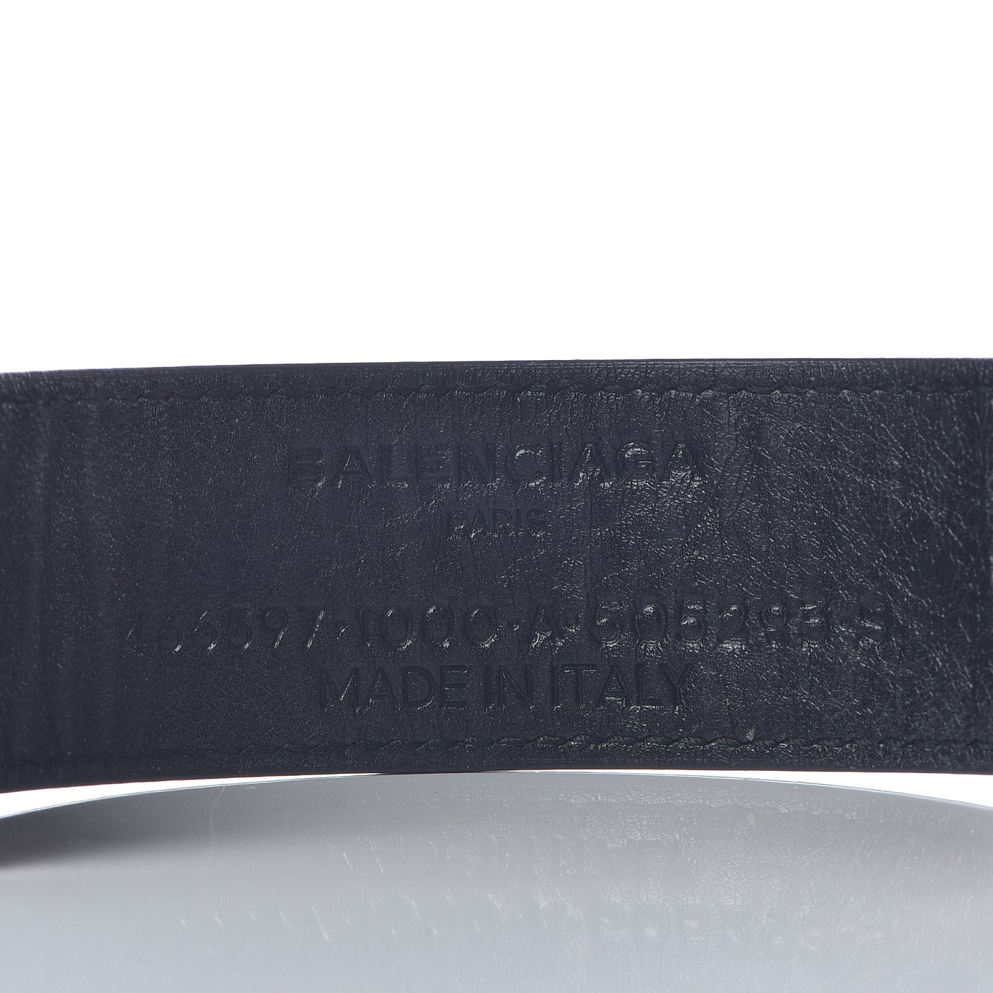 Agneau Logo Blanket Bracelet Black