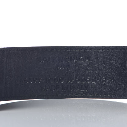 Balenciaga Agneau Logo Blanket Bracelet Black 4 of 9