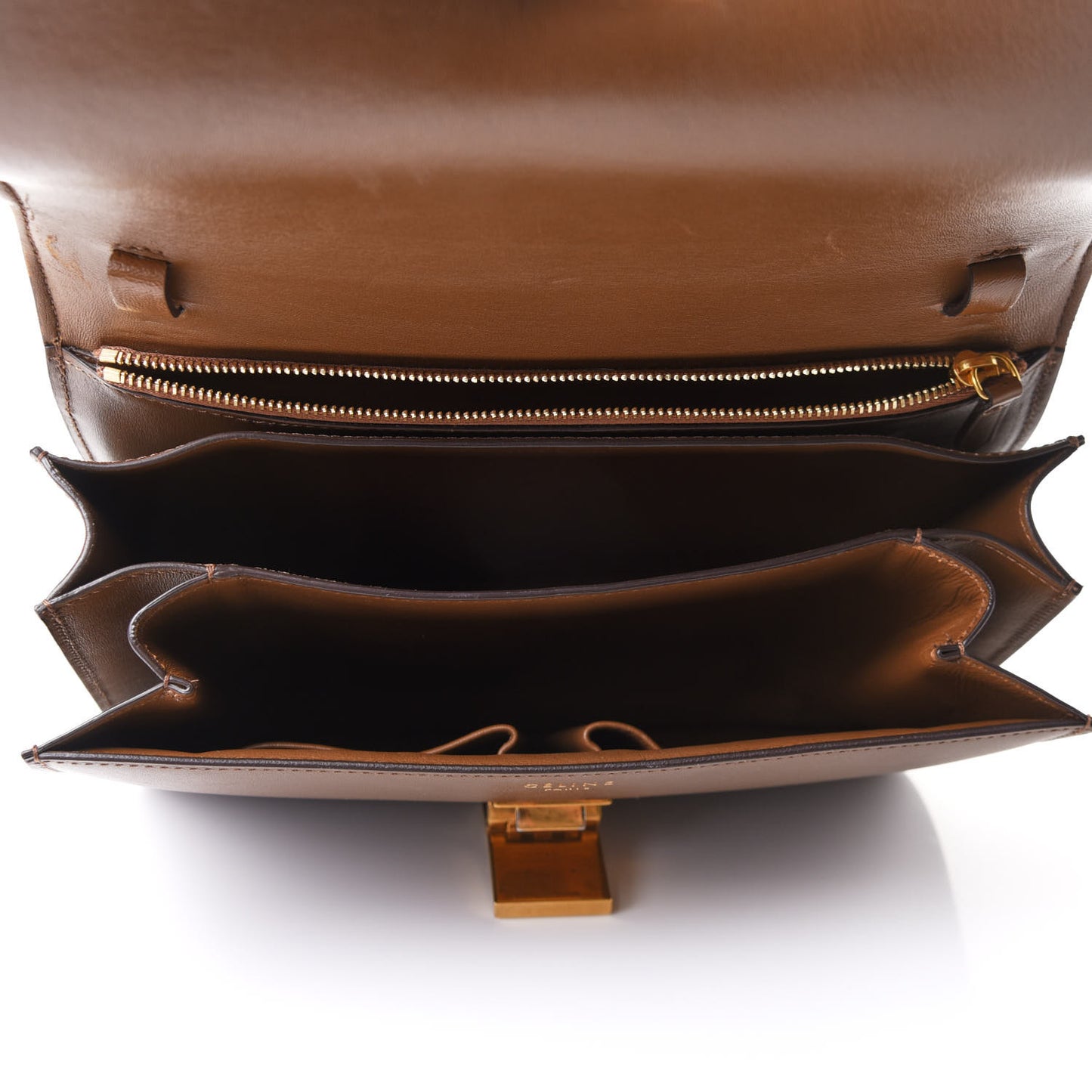 Box Calfskin Medium Classic Box Flap Bag Camel