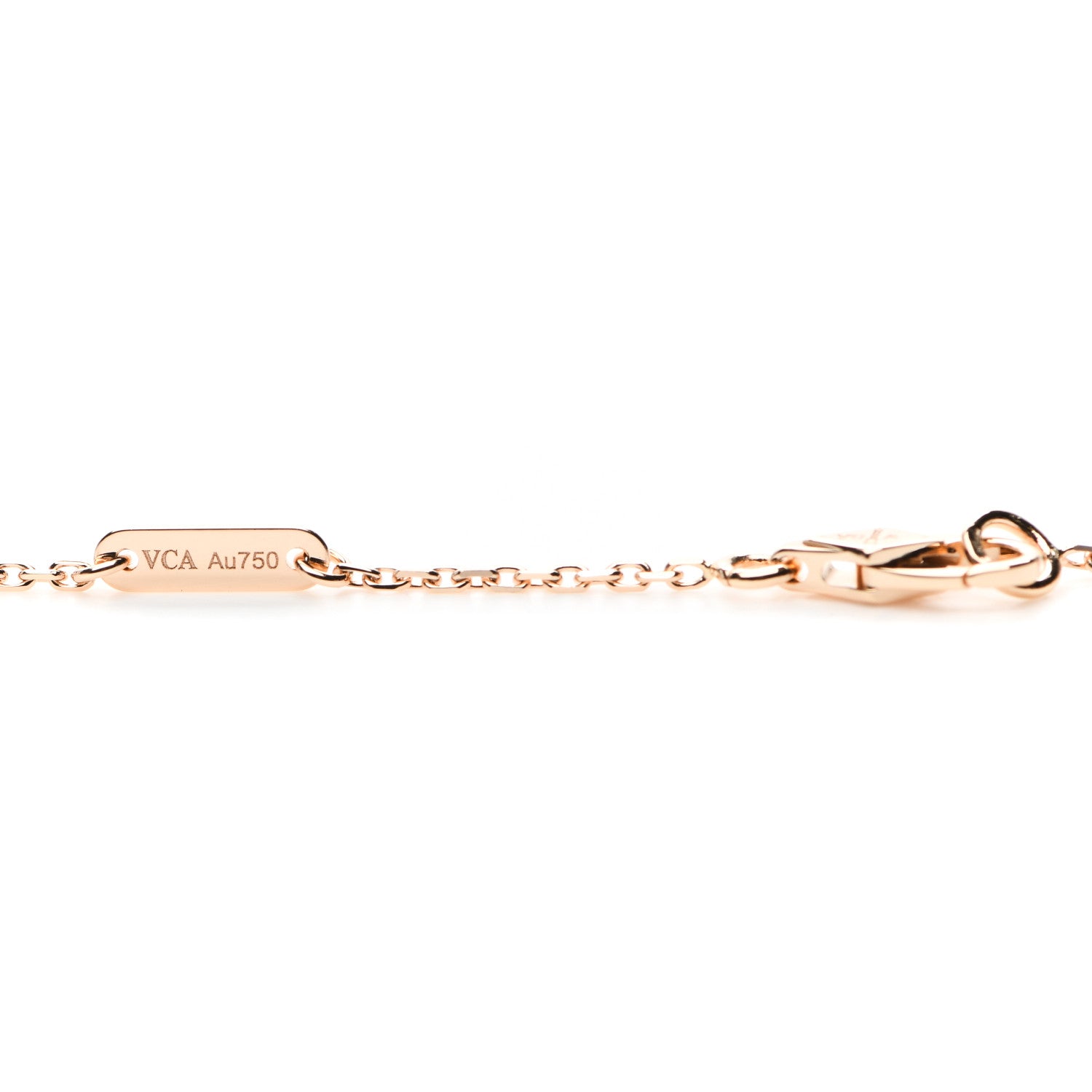 Van Cleef & Arpels 18K Rose Gold Sweet Alhambra Pendant Necklace 4 of 6
