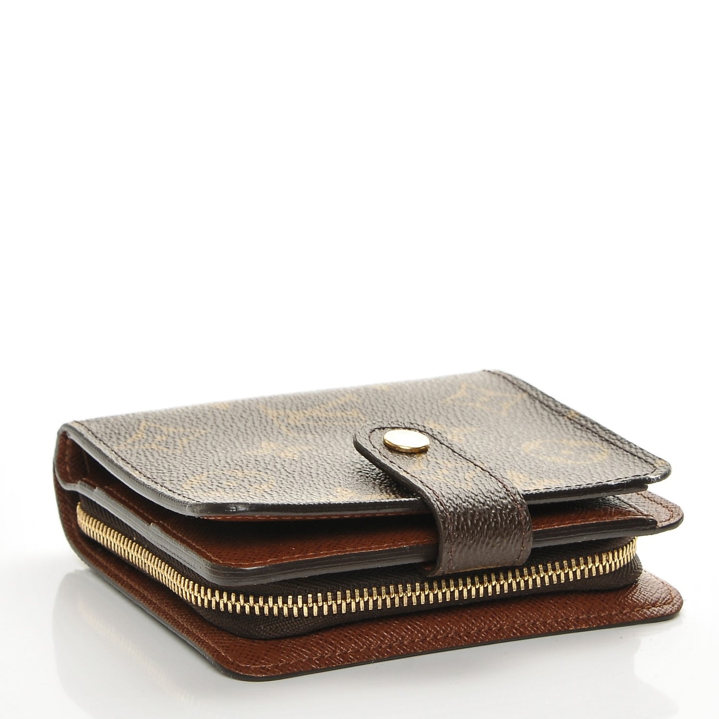 Monogram Compact Zippe Zipped Wallet