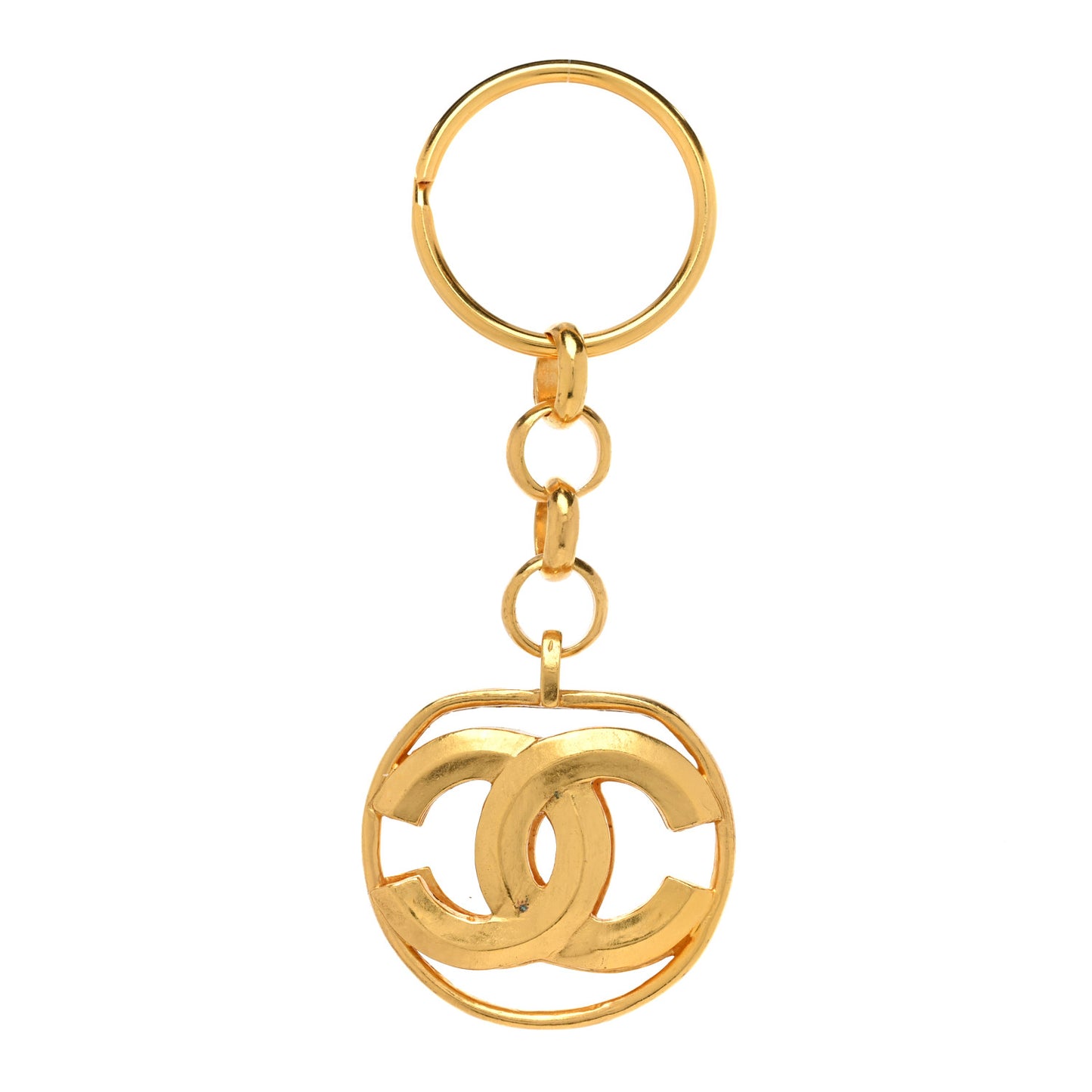 Metal CC Key Chain Gold