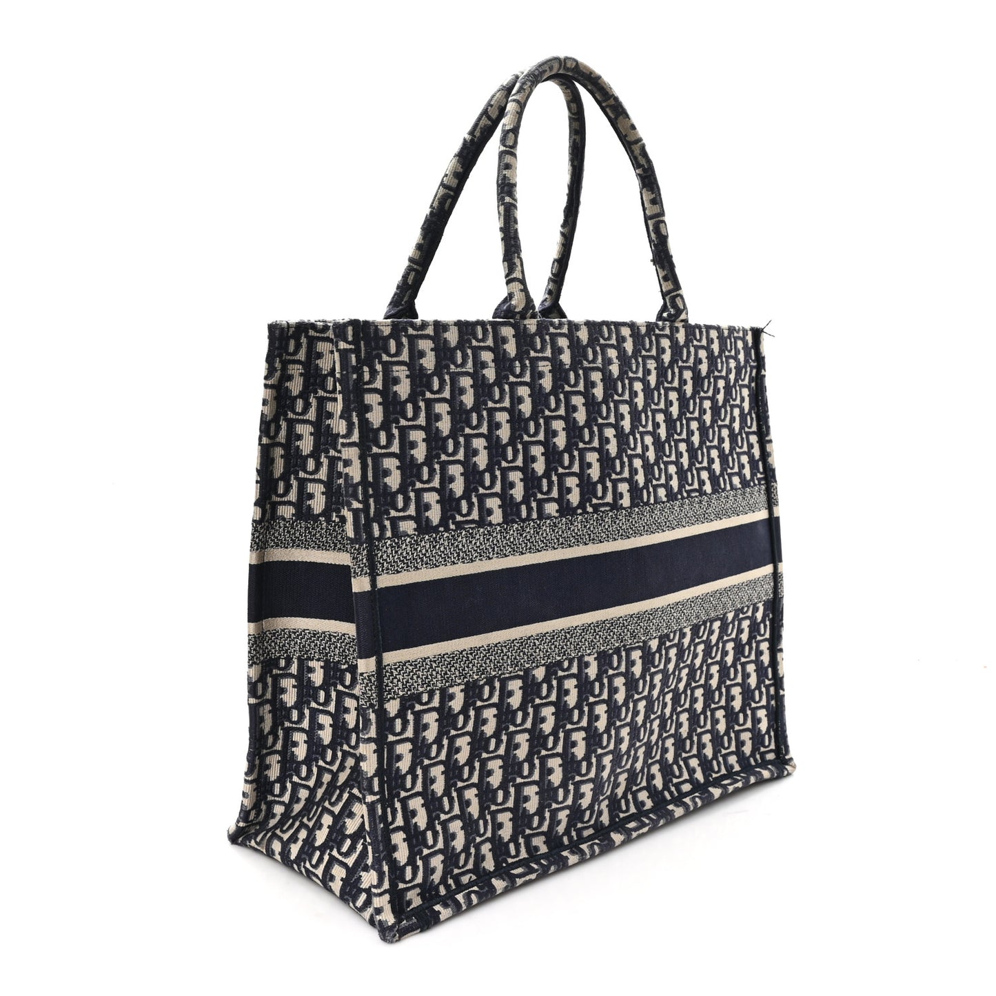 Oblique Large Book Tote Blue Multicolor