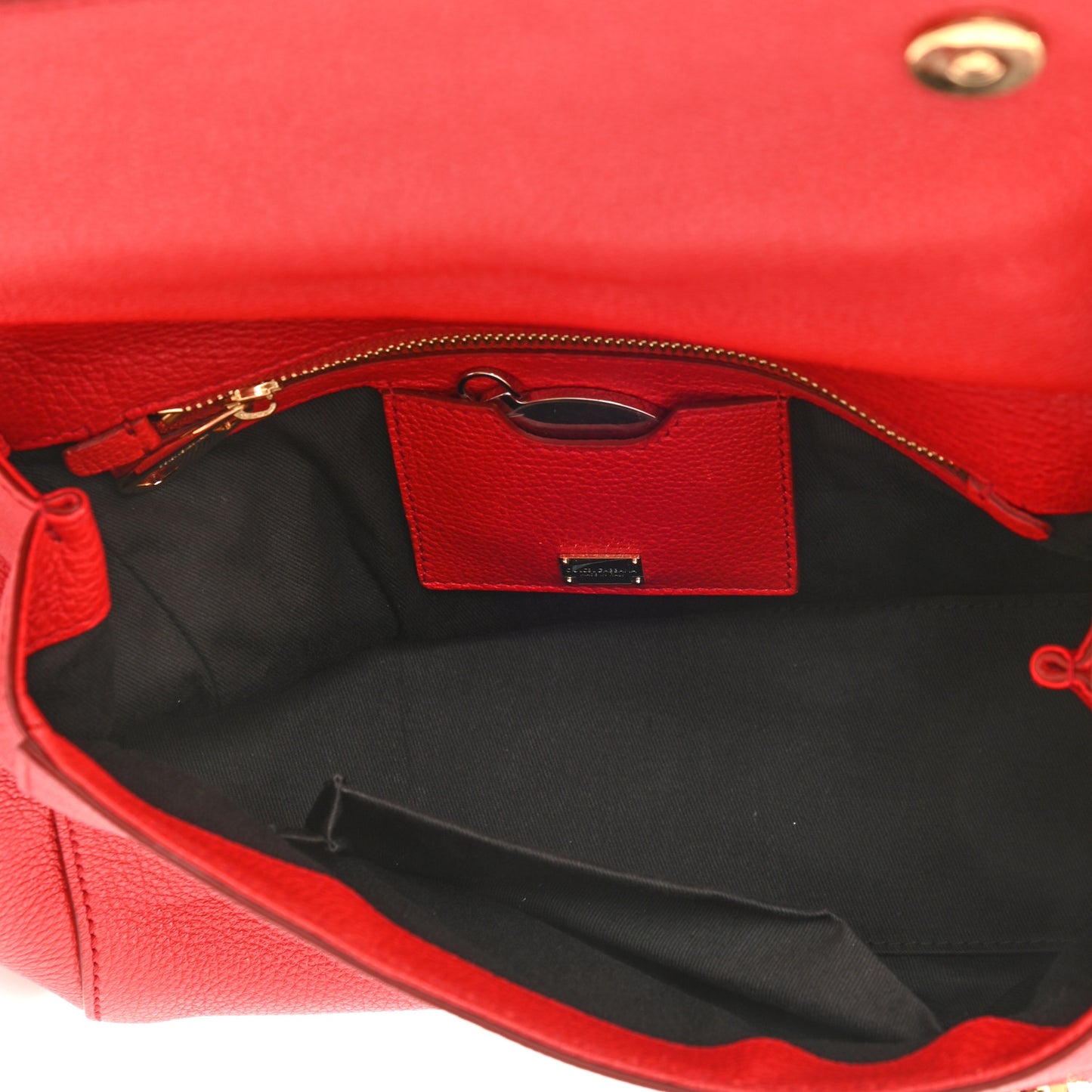 Calfskin Embellished Medium Miss Sicily Satchel Red