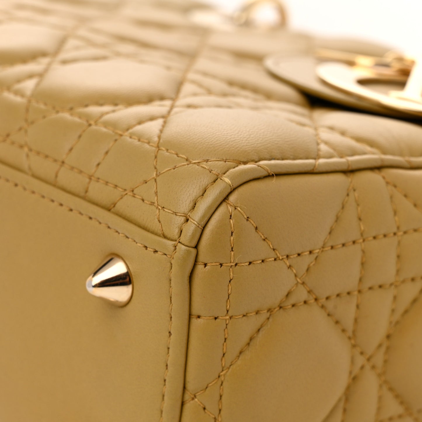 Lambskin Cannage Small My ABCDior Lady Dior Light Brown