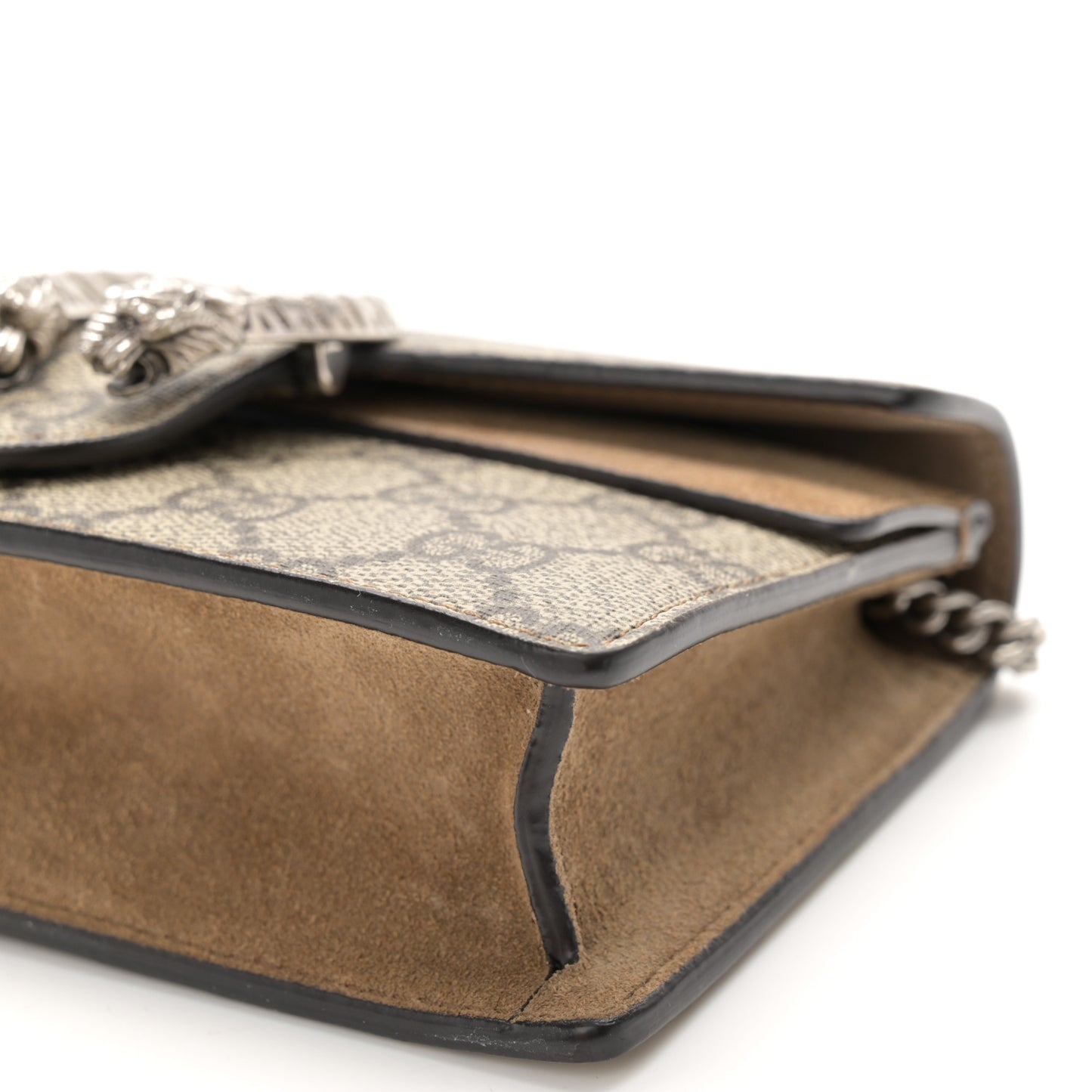 GG Supreme Monogram Super Mini Dionysus Shoulder Bag Taupe