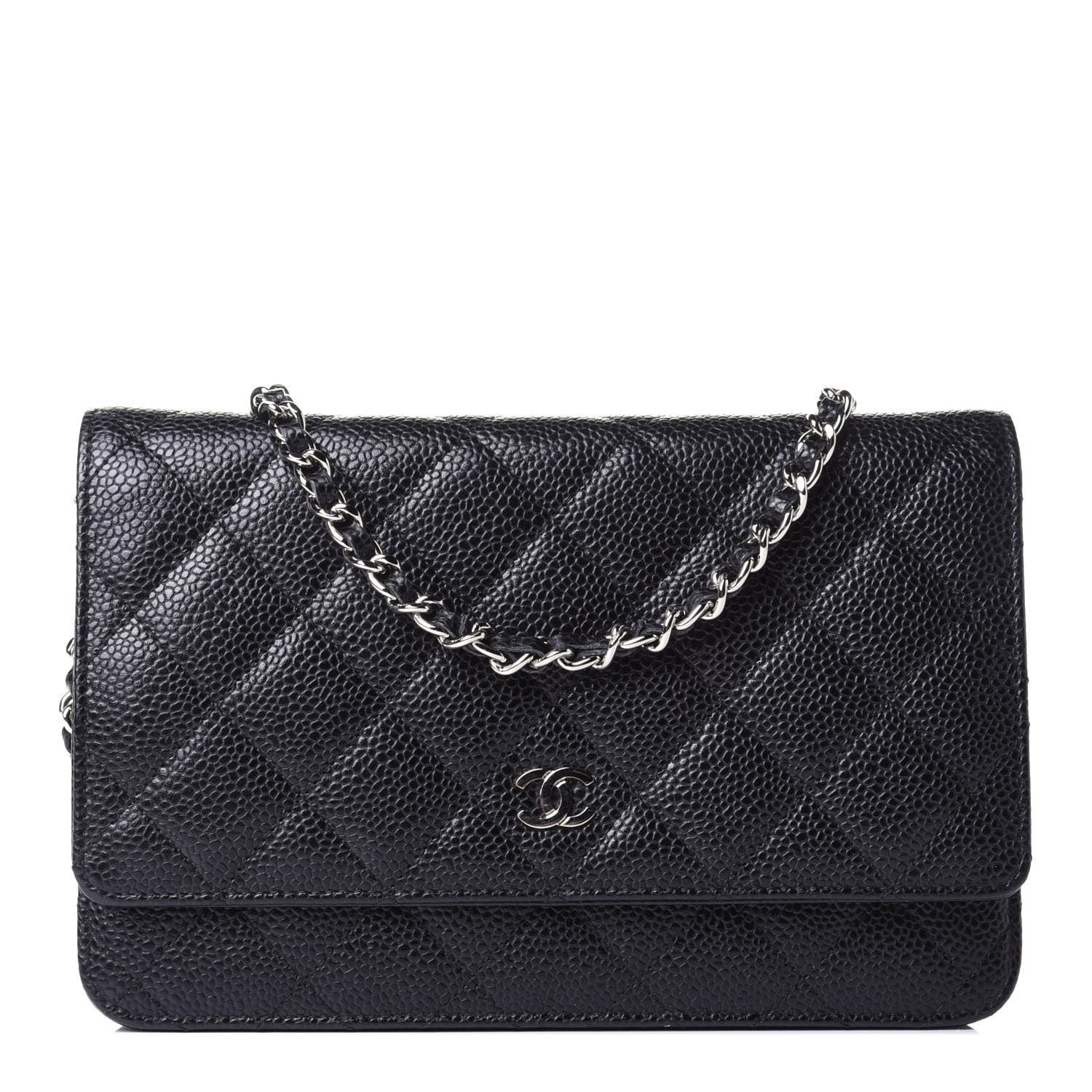 Chanel Caviar Quilted Wallet On Chain WOC Black 1 of 4