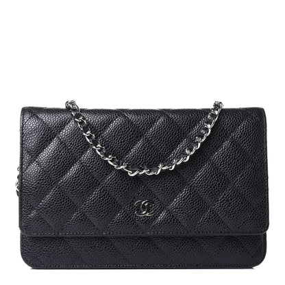 Chanel Caviar Quilted Wallet On Chain WOC Black 1 of 4