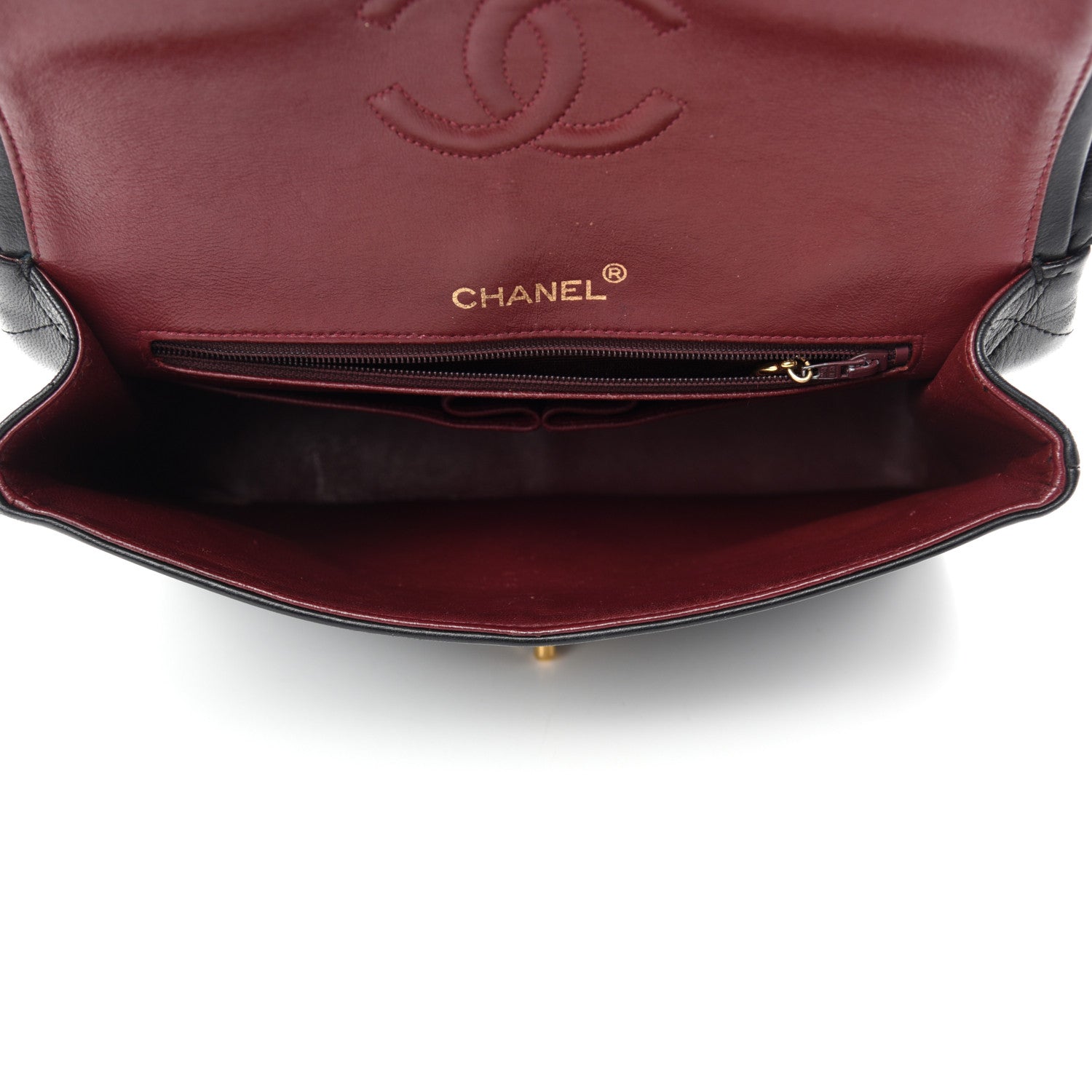 Chanel Lambskin Quilted Medium Double Flap Black 5 of 12