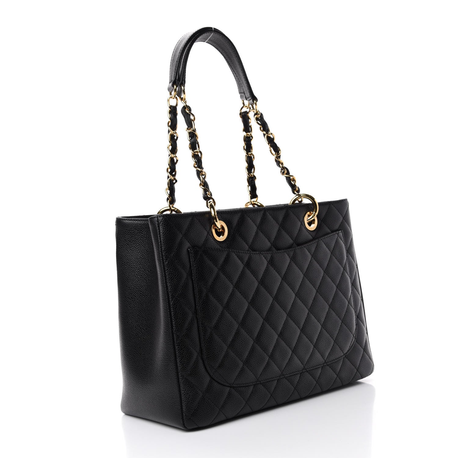 Chanel Caviar Quilted Grand Shopping Tote GST Black 3 of 12