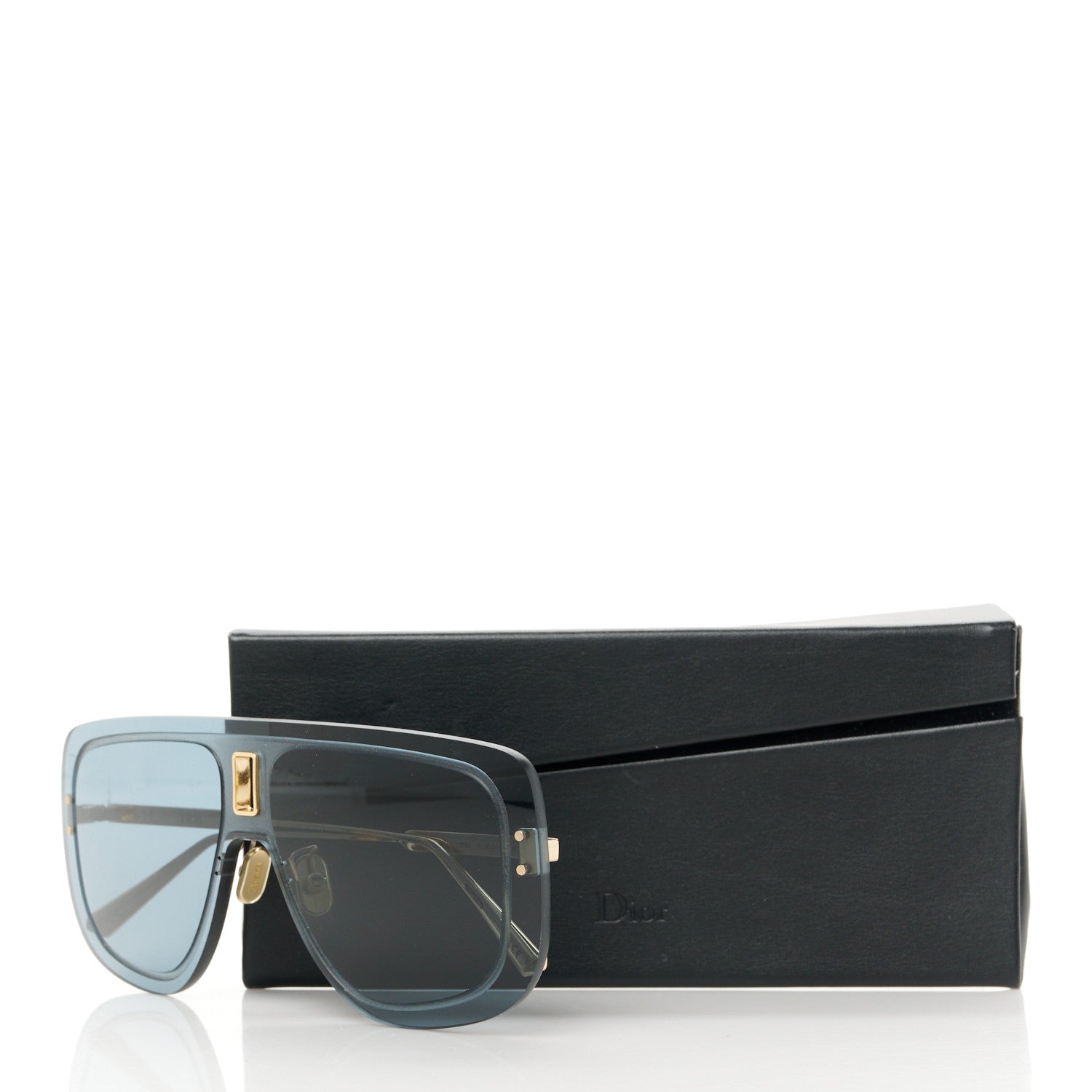 Christian Dior UltraDior Mask Sunglasses Gold Blue 9 of 9