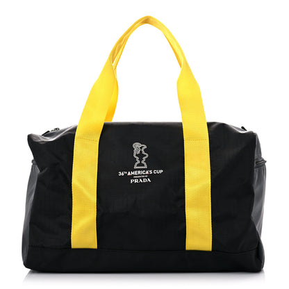 Prada Tessuto Nylon 36th Americas Cup Duffle Bag Black 1 of 10