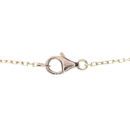 Cartier 18K Pink Gold Diamond Logo Pendant Necklace 6 of 7